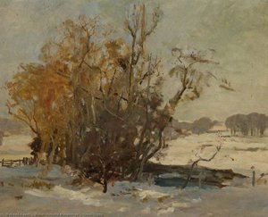 Snow Scene — Mabel Victoria Macgeorge