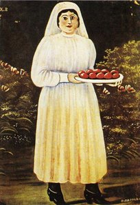 Woman With Easter Eggs — Niko Pirosmani
