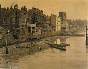 A Thames View Showing the Adam and Eve