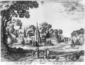 He Inner Courts Of The Hague, Seen From What Today Is The Plein Square — Jan Van De Velde The Elder