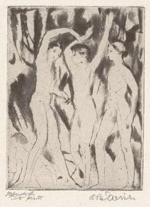 Three Boys 1 — Arthur B. Davies, Expressionism