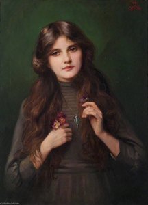 Portrait Of An Unknown Girl In A Grey Dress — Beatrice Offor