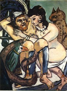 Odysseus And Calypso — Max Beckmann, Expressionist German Painting