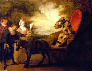 Harlequin, Emperor On The Moon — Jean-antoine Watteau