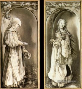 St Elizabeth And A Saint Woman With Palm — Matthias Grünewald
