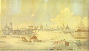View From Yauza On Kremlin In Moscow — Максим Никифорович Воробьёв, Contemporary Realism