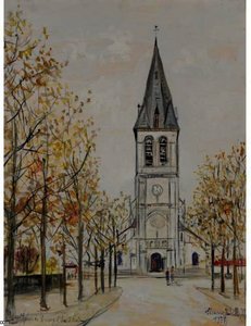 Church Of Croissy (seine-et-oise) — Maurice Utrillo, Post-impressionism