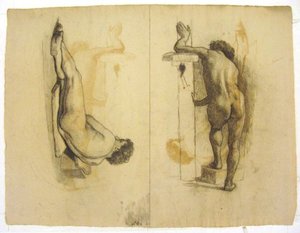 Figure Studies Of Male Nude — Theodore Clement Steele