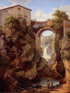 Overlooking Tivoli — Johann Christian Reinhart