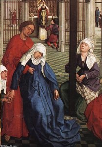 Seven Sacraments Altarpiece (detail) (8) — Rogier Van Der Weyden, Early Netherlandish Renaissance