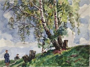 Birches In The Knobs — Pyotr Konchalovsky