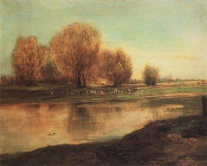 Willow By The Pond — Aleksey Savrasov