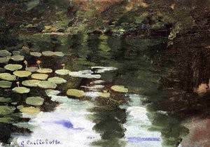 Yerres, On The Pond, Water Lilies — Gustave Caillebotte