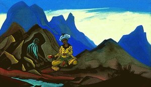 Iskander And The Hermit — Nicholas Roerich