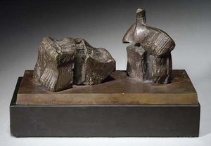 Two Piece Reclining Figure; Maquette No. 1 — Henry Moore