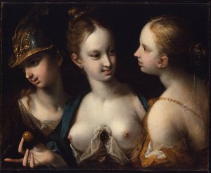 Pallas Athena, Venus And Juno — Hans Von Aachen