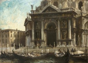 Gondolas By The Salute — Edward Seago