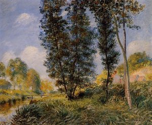 Banks Of The Orvanne — Alfred Sisley
