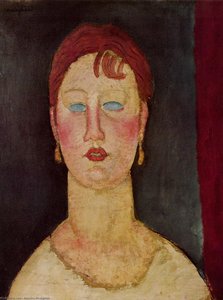 The Singer From Nice — Amedeo Clemente Modigliani, Expressionist Style