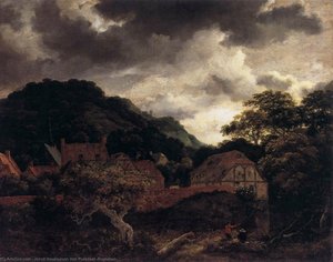 Village At The Wood's Edge — Jacob Isaackszoon Van Ruisdael, Dutch Golden Age