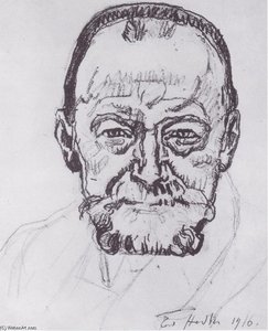 Study Of Self-portrait — Ferdinand Hodler