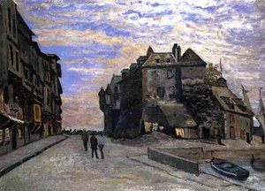 Le Lieutenance At Honfleur — Claude Monet, Impressionism