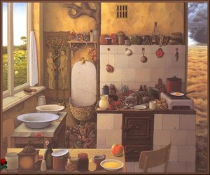 Between Heaven And Hell — Jacek Yerka