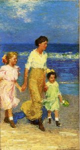 A Walk On The Beach — Edward Henry Potthast