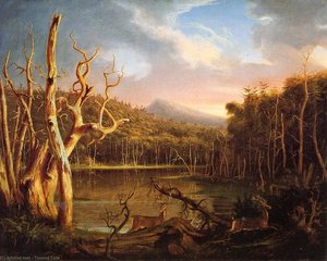 Lake With Dead Trees (also Known As Catskill) — Thomas Cole