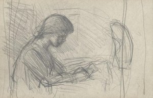 Compositional Study For 'the Student' — Sir George Clausen