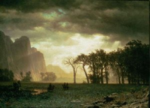 Passing Storm In Yosemite — Albert Bierstadt