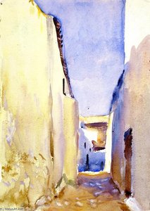 Tangier — John Singer Sargent, Impressionistic Watercolor