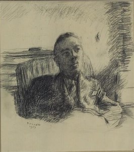 Portrait Of A Man Sitting In A Chair — Pierre Bonnard