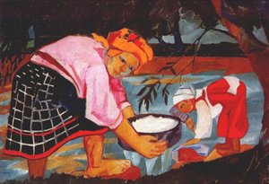Peasant Women — Natalia Goncharova