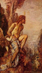 Prometheus In Chains — Gustave Moreau, Symbolist Painting