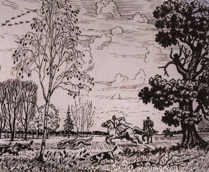 The Hunt — Boris Mikhailovich Kustodiev