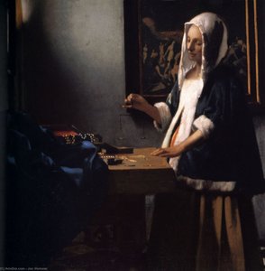 Woman With A Balance — Johannes Vermeer, Baroque