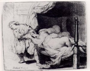 Joseph And Potiphars Wife — Rembrandt Van Rijn, Dutch Golden Age