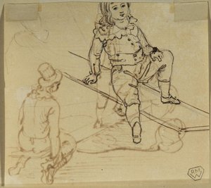 Young Boy On A See-saw — Paul Sandby, Romanticism