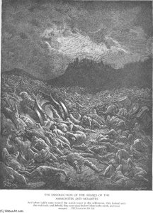 The Ammonite And Moabite Armies Are Destroyed — Paul Gustave Doré