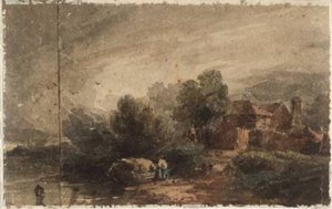 Cottages By A River — David Cox