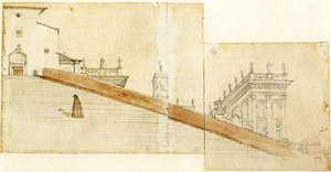 Steps At The Church Of S. Maria In Aracoeli — Jean-auguste-dominique Ingres