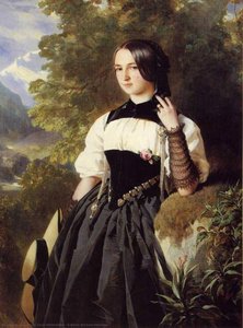 A Swiss Girl From Interlaken — Franz Xavier Winterhalter