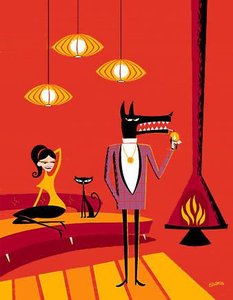 Inside The Volcano — Josh Agle (shag), Pop Surealism
