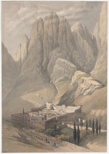 Convent Of St. Catherine With Mount Horeb — David Roberts