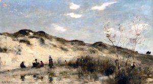 A Dune At Dunkirk — Jean-baptiste-camille Corot