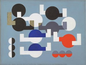 Composition Of Circles And Overlapping Angles — Sophie Henriette Gertrud Taeuber-arp, Constructivism