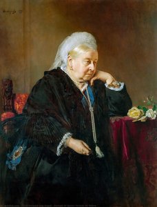 Portrait Of Queen Victoria As Widow