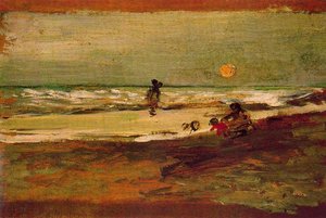 Beach Scene — Ignacio Pinazo Camarlench