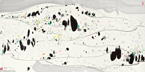 Snow Mountain In Spring — Wu Guanzhong